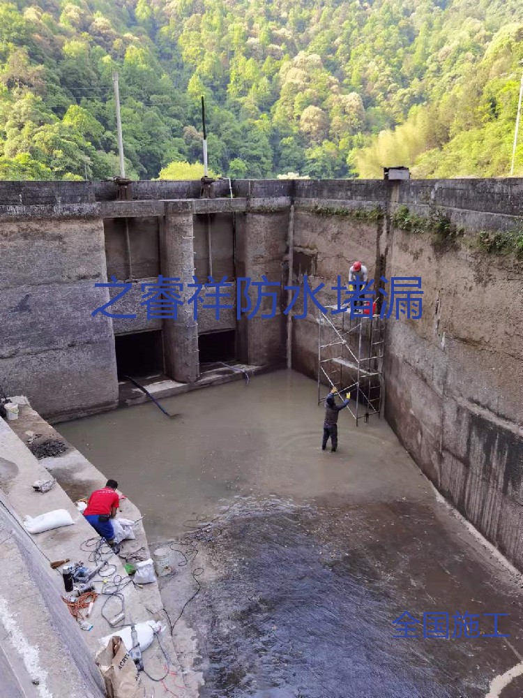 水电站水池堵漏