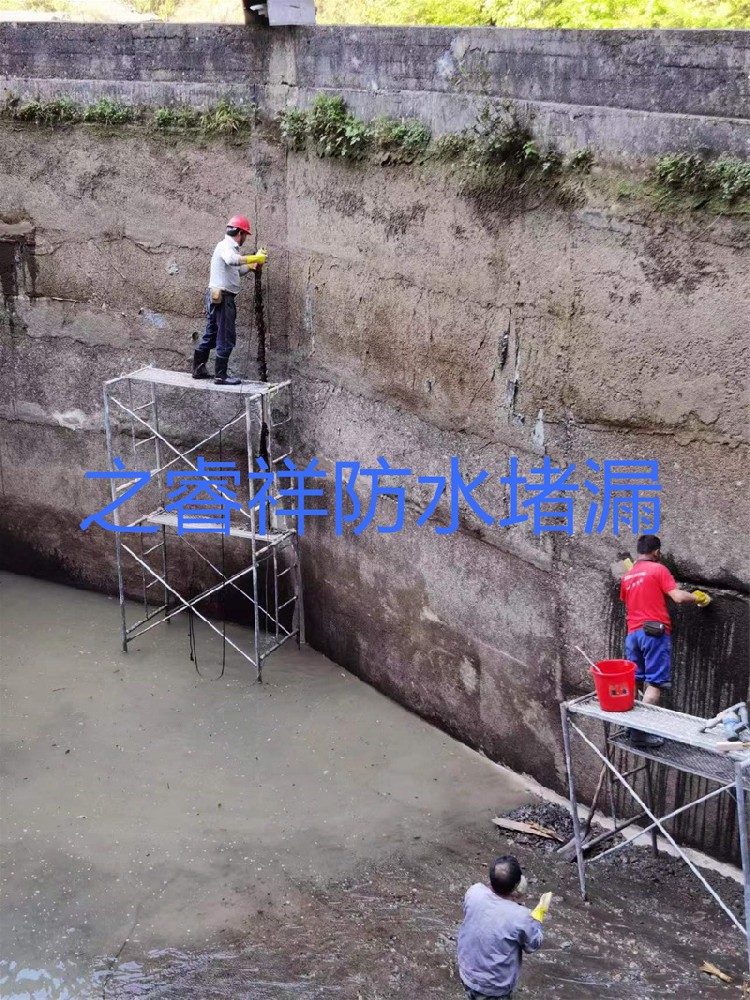水电站蓄水池堵漏